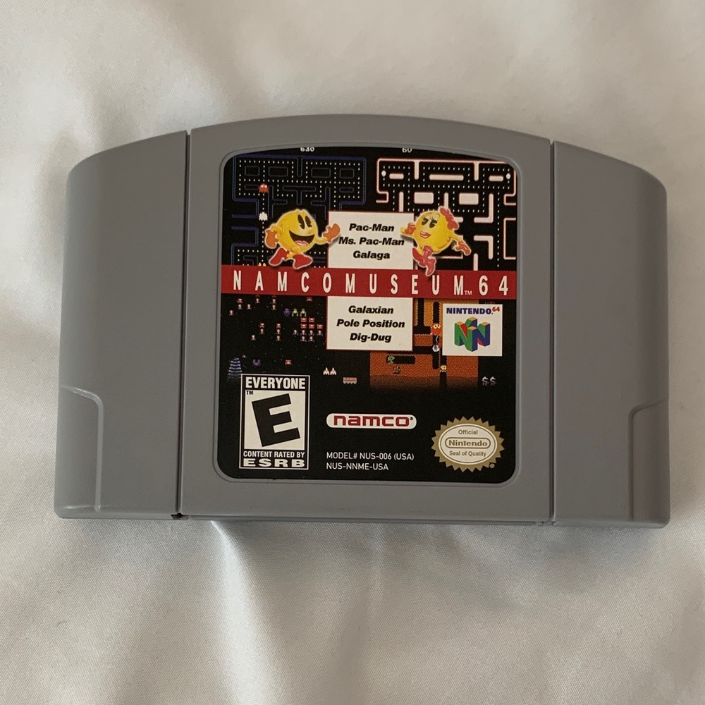 Nintendo 64 Vintage Namcomuseum Pac-Man Classic Arcade N64 Video Game